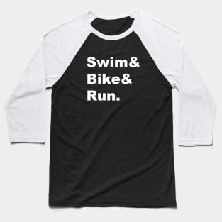 Triathlon Life (White) Baseball T-Shirt